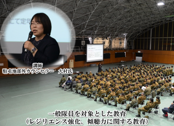 一般隊員を対象とした教育（レジリエンス強化、傾聴力に関する教育）